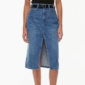 Denim Forum Aritizia 90's Halle Denim Midi Skirt Size 29